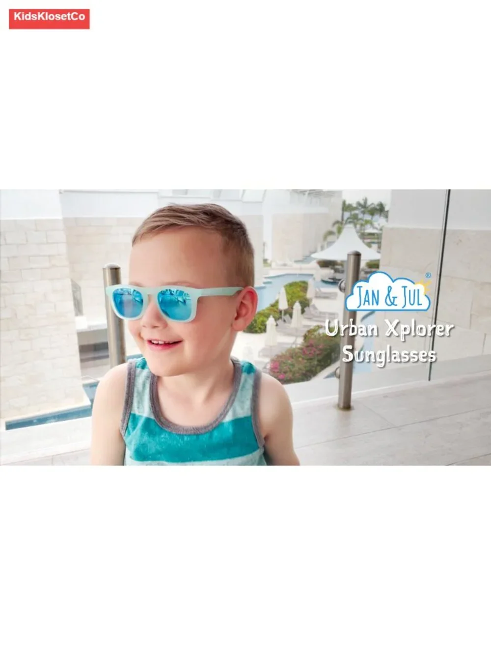 Flexible Polarized Kids Sunglasses with Strap - UV400 Protection